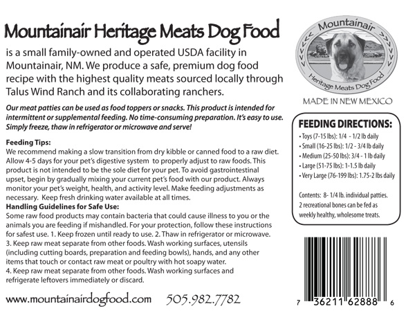 Mountain Air Dog Food